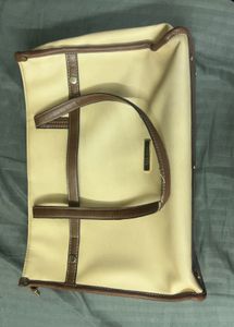 Classic Beige & Brown Tote Bag