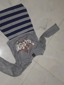 sequin layered top