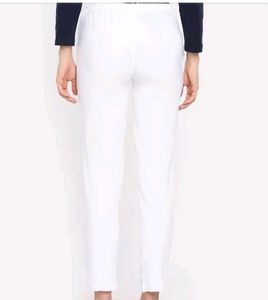 White Cotton Leggings