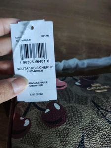Coach Cherry Print Clutch Pouch