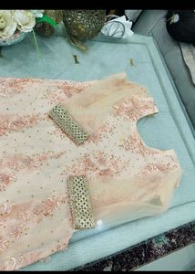 Beautiful Peach Kurta Set with Dupatta