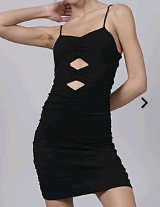 Chic Black Bodycon Mini Dress