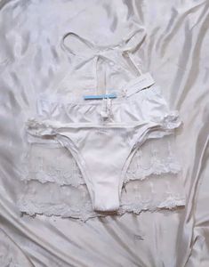 White  new bra set