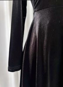 Korean Autumn Velvet Dress