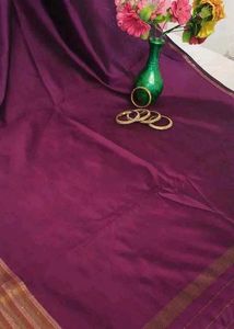 Elegant Silk Saree with Tassels Zaree Patta