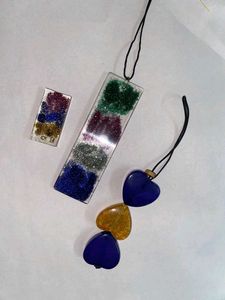 Sparkling Glitter Heart Charms &amp; Pendants
