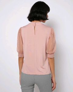 Chic Mesh Sleeve Top
