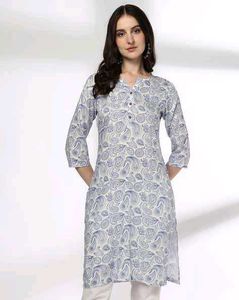 Elegant Paisley Print Kurta fixed price
