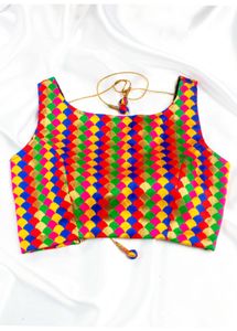 Vibrant Brocade Blouse