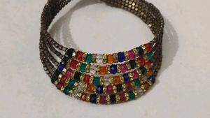 Colorful Beaded Statement Neckpiece
