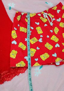 Cute Red Pajama Set