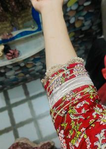 Beautiful Floral Kurta Set with Dupatta
