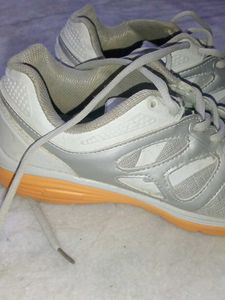 Stylish Silver &amp; White Sneakers