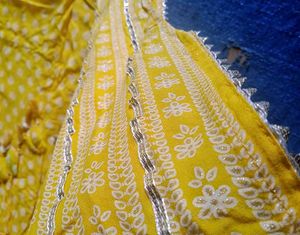 Vibrant Yellow Anarkali Kurta Set