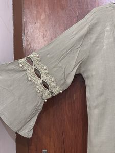 Elegant Pearl Embellished Top