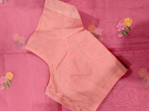 Super Net Saree, Baby Pink Color With Cute Embroid