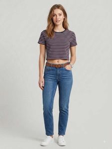 Striped Crew Neck T-Shirt