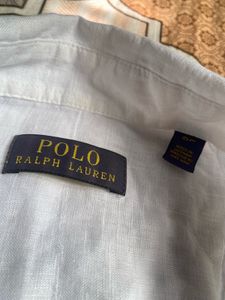 Men's White 100 % Linen Short Sleeve Shirt