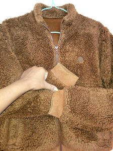 Cozy Brown Teddy Fleece Jacket