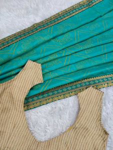 Elegant Teal Saree Blouse