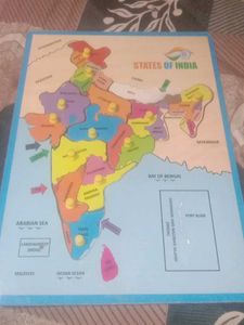 States of India Puzzle Board