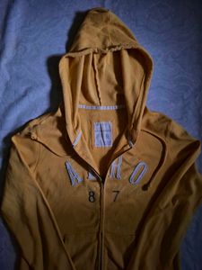Yellow Aeropostale Zip Hoodie