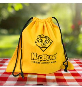Cute Yellow Drawstring mini bag (3 PEACE)