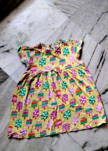 🍦 Ice Cream Print Summer Dress