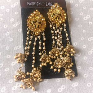 Luxor gold plated Jhumka Earrings