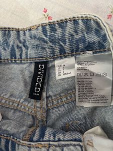 Wide Leg Jeans with Butterfly Print