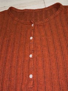 Ribbed Knit Button-Up Cardigan