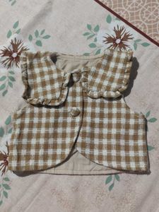 Cute Plaid Baby Vest