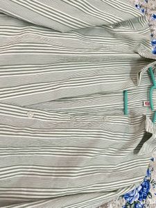 Striped Button-Up Shirt