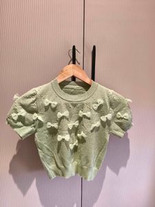Cute Bow Detail Knit Top