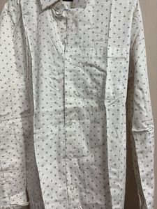 Patterned Cobb White Shirt