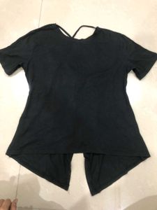 Black Open Back Top