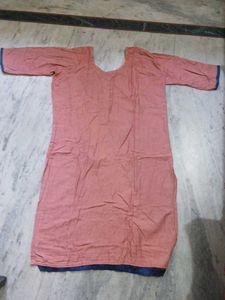 Beige-Green &amp; Onion-pink Blue Salwar Suit comb