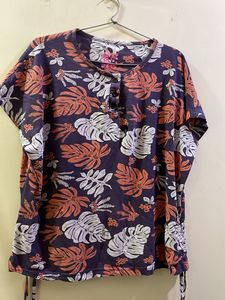Floral Print Casual Top