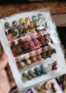 Assorted Jhumka Earrings Set