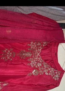 Stunning Pink Embroidered Kurta Set