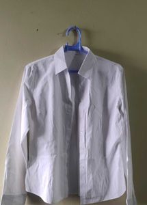 Classic White Button-Up Shirt