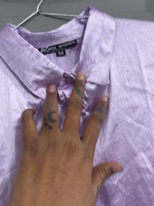 Lavender Button-Down Shirt