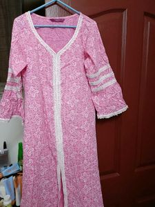 Libas Printed Kurta set with White Lace