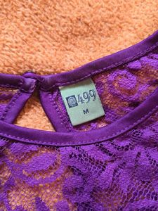 Purple Lace Dress - Perfect for Parties