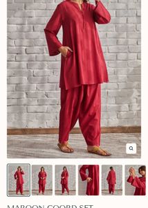 Maroon Coord Set