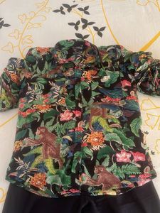 Tropical Print Shirt and Pant