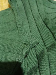 Green Ribbed Knit Cardigan SALE