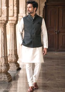 Sleek Black Nehru Jacket