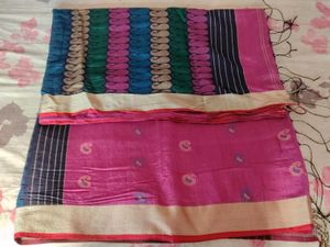 Vibrant  Handloom Saree