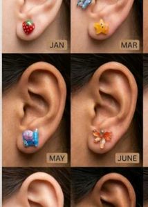 Cute Monthly Theme Earrings Set